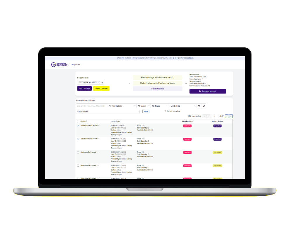 meliconnect woocommerce app image