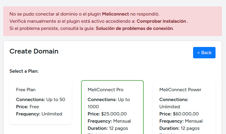 Problemas comunes al conectar una cuenta de mercadolibre con woocommerce